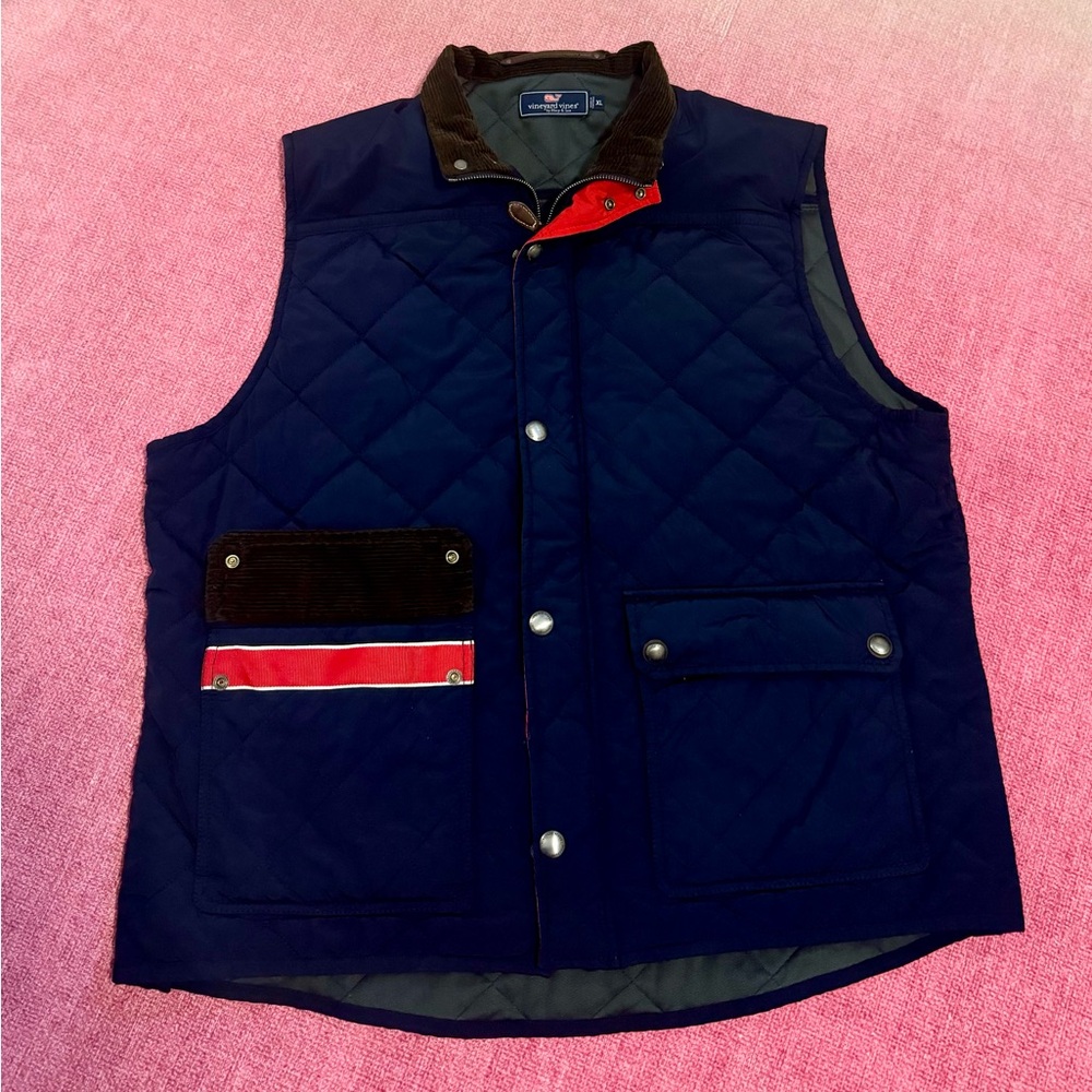 Vineyard Vines Navy Vest XL